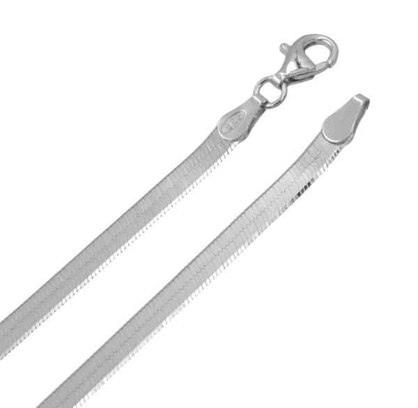 Doppelpanzerarmband flach 3.5mm breit Silber 925/000