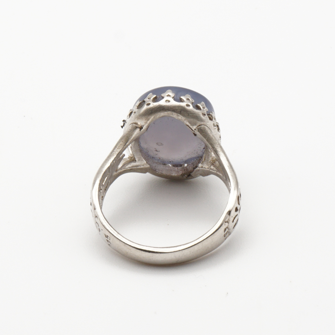 925 Silber Herrenring mit echtem Jemen Achat - Aqeeq Yamani