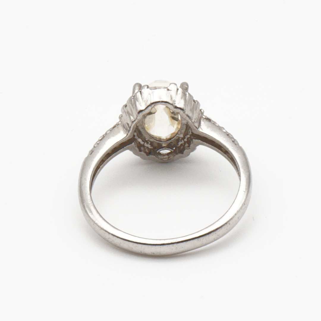 925 Silber Damen Ring mit echtem Citrin