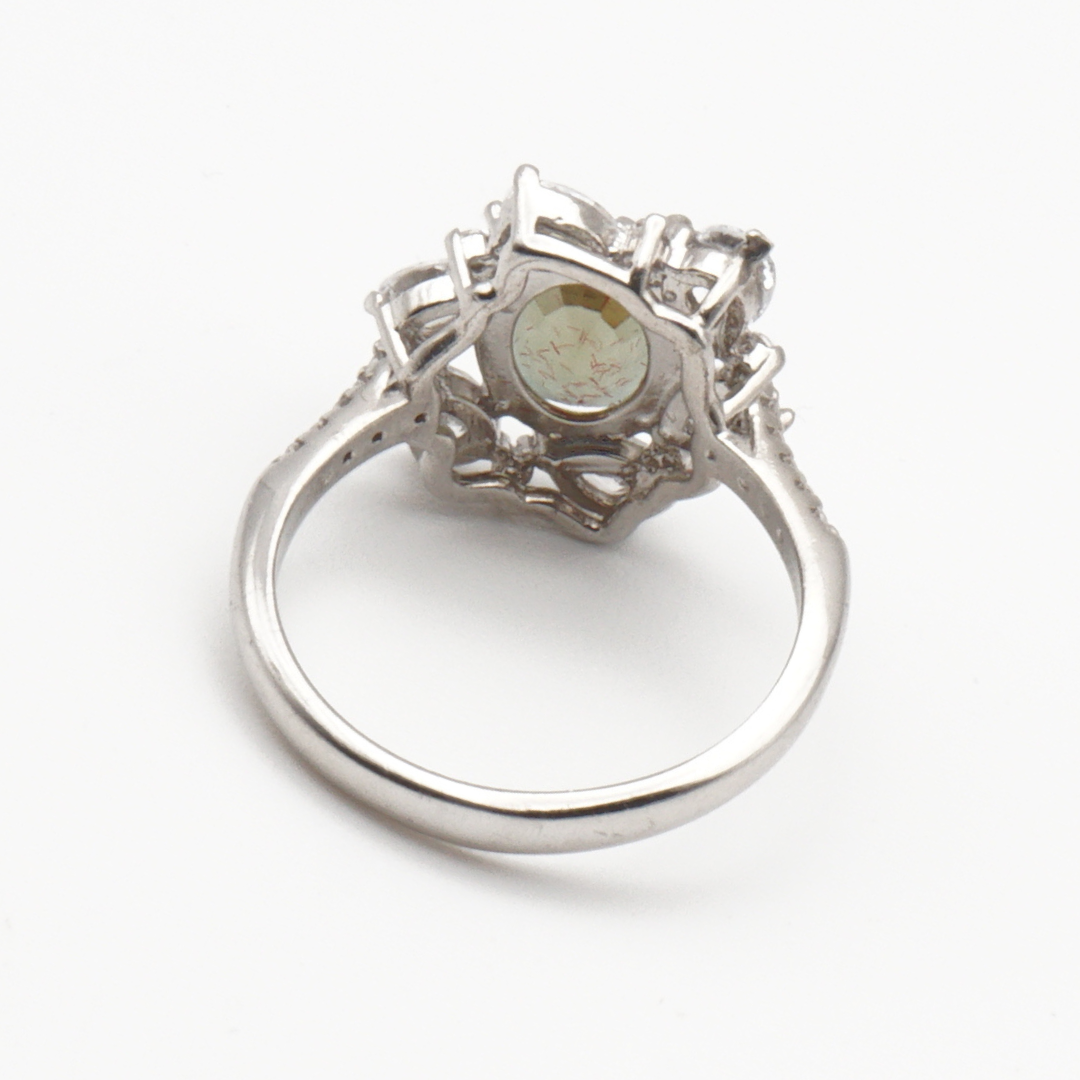 925 Silber Damen Ring mit echtem Citrin