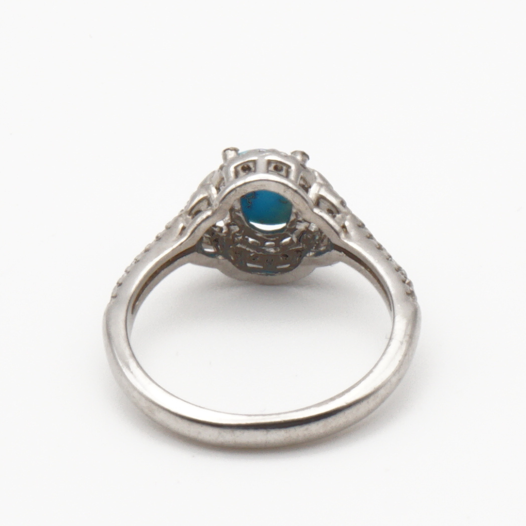 925 Silber Damen Ring mit Türkis Firouz Nishabouri - Handarbeit