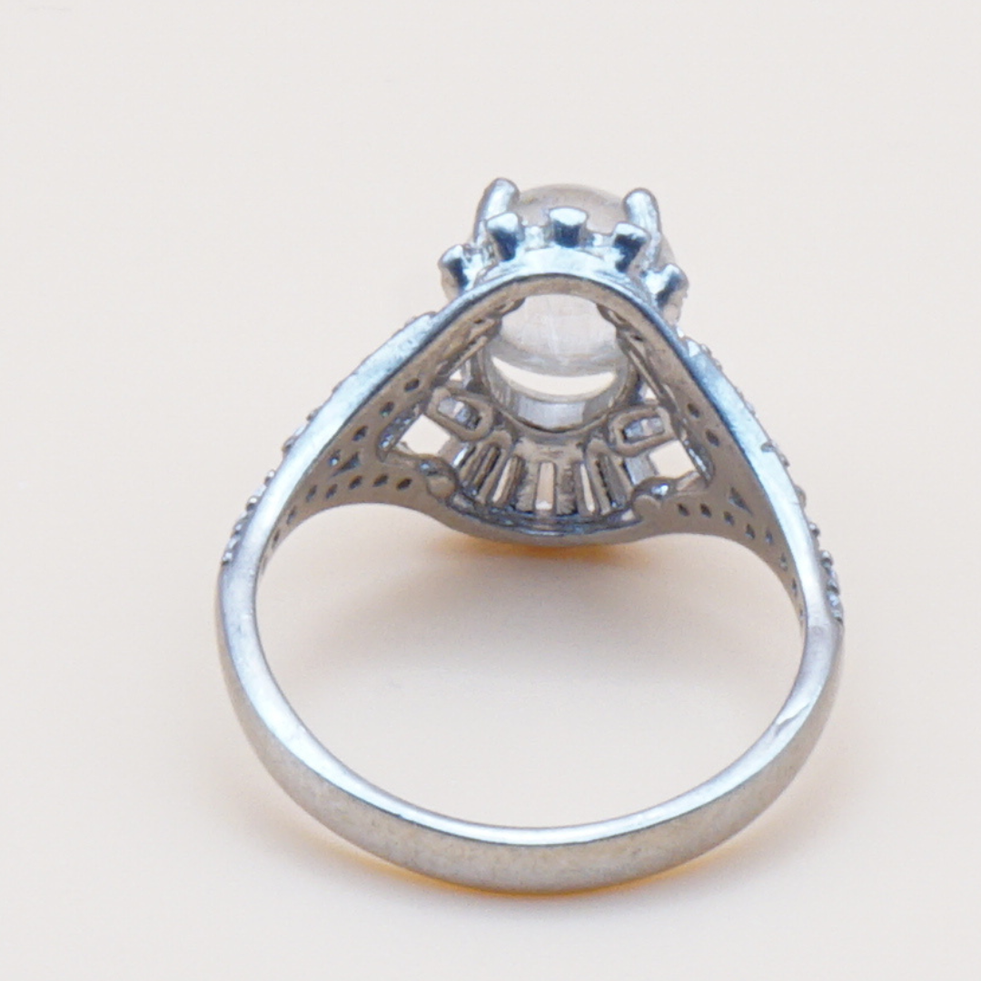 925 Silber Damen Ring mit Bergkristall aus Najaf - Durr al Najaf