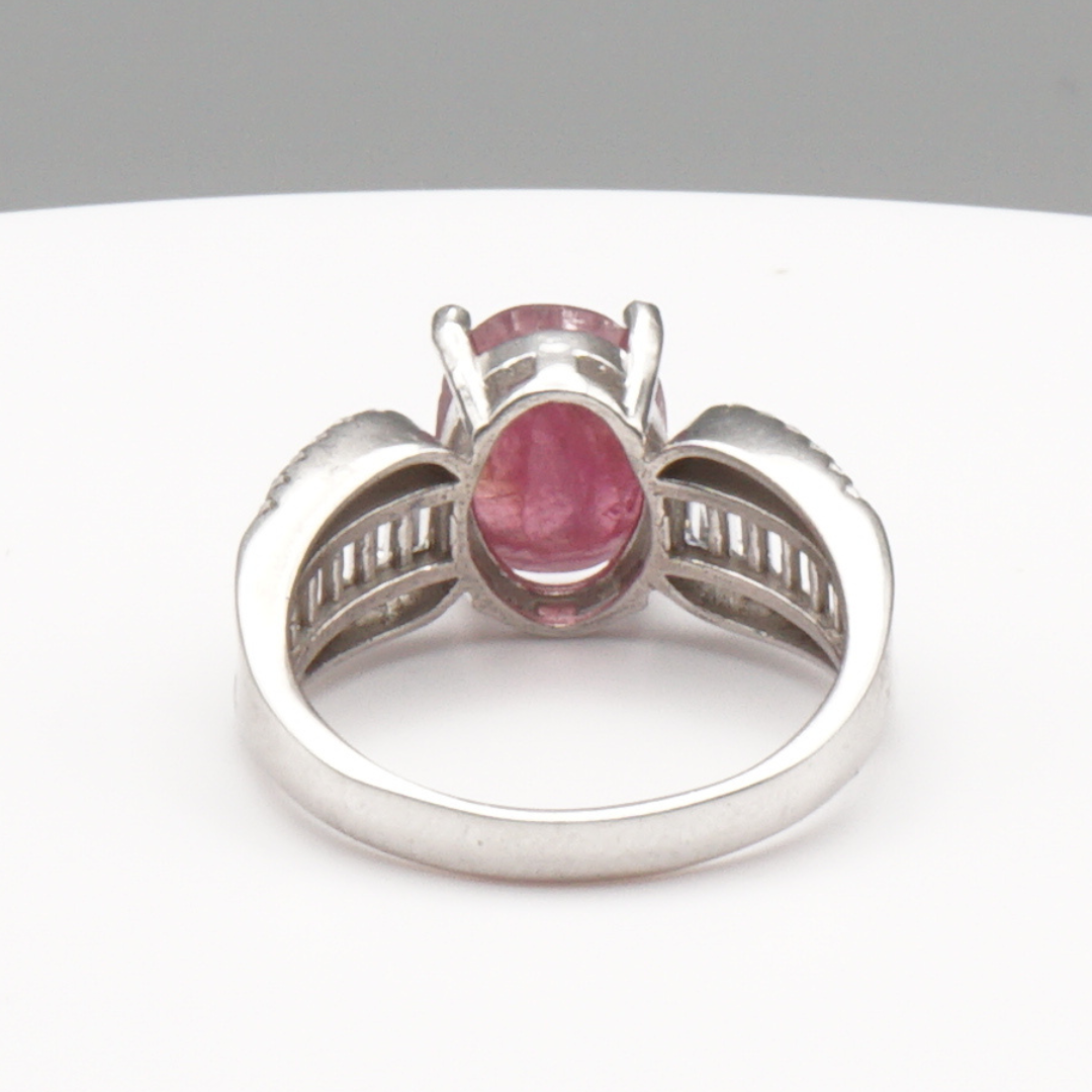 925 Silber Damen Ring mit echtem Rubin - Yaqoot