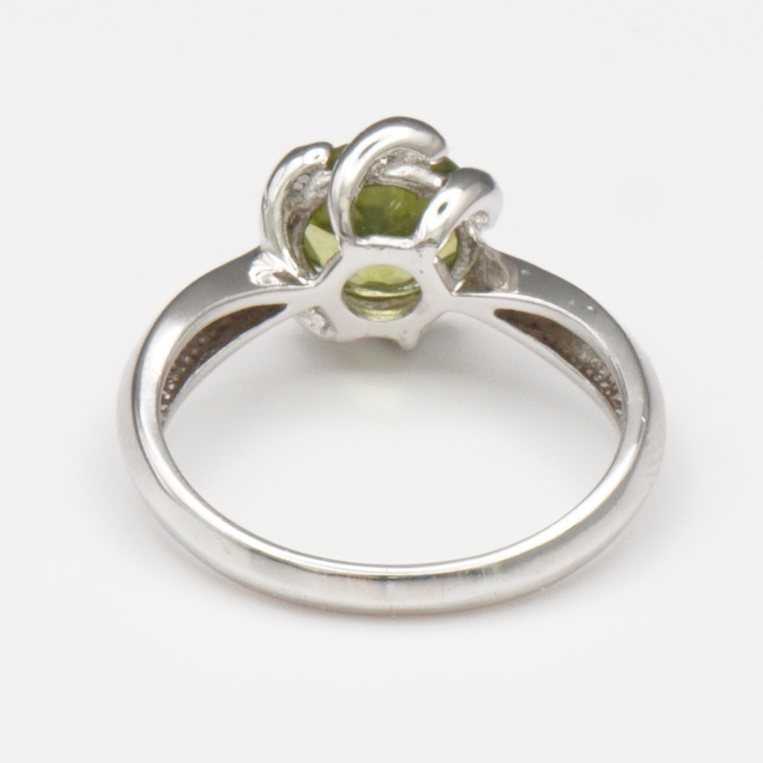 925 Damen Ring mit echtem Peridot - Zabarjad