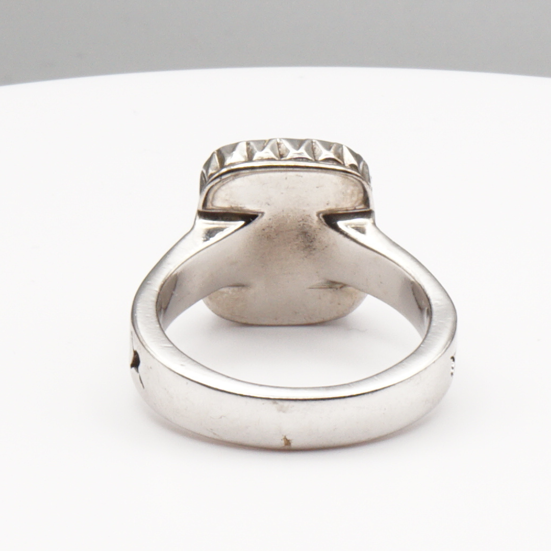 925 Silber Herren Aqeeq Ring Yamani - Jemen-Achat - Massiv