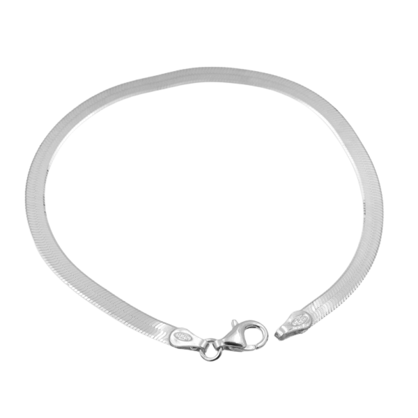 Doppelpanzerarmband flach 3.5mm breit Silber 925/000