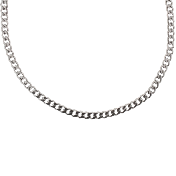 Panzerkette aus Edelstahl – 8 mm Breite, 55 cm Länge