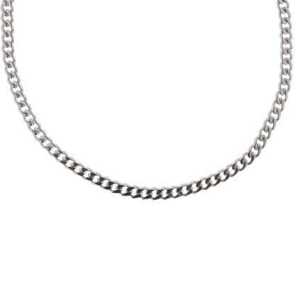 Panzerkette aus Edelstahl – 8 mm Breite, 55 cm Länge