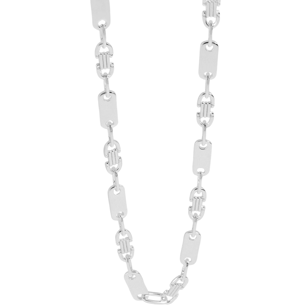 Halskette Plattenkette 6 mm aus 925/- Silber „Bellamy“