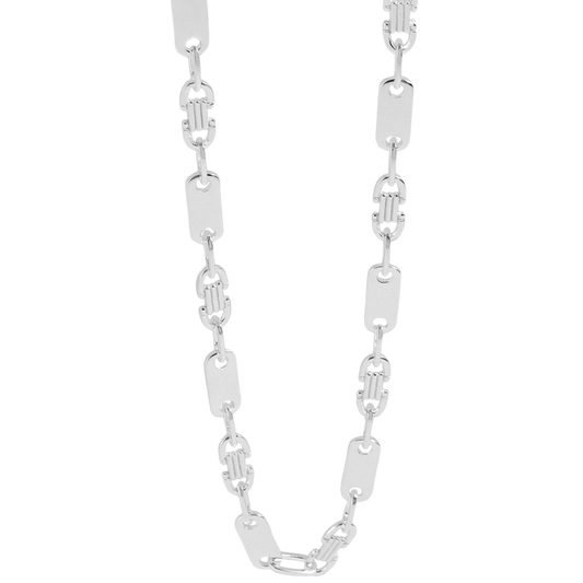 Halskette Plattenkette 6 mm aus 925/- Silber „Bellamy“