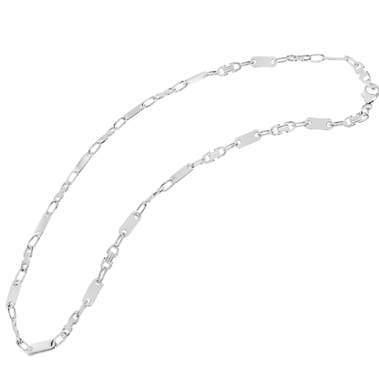 Halskette Plattenkette 6 mm aus 925/- Silber „Bellamy“