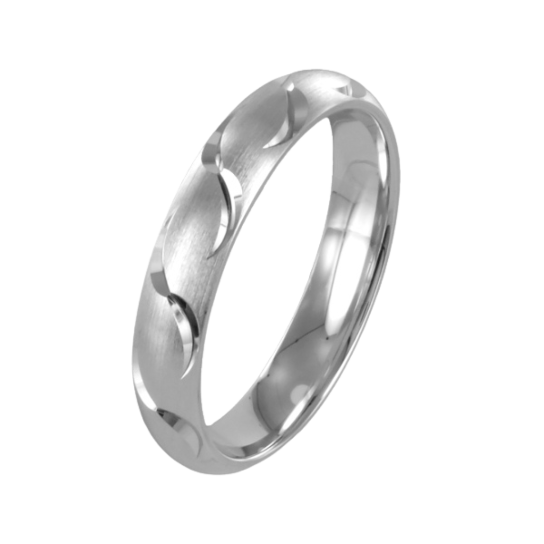 925er Silber Herrenring Trau- und  Verlobungsring Fino