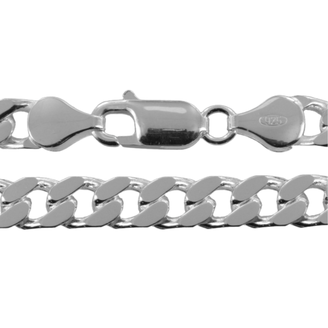 925er Silber Herrenarmkette Argento 5,7 mm - 20 cm