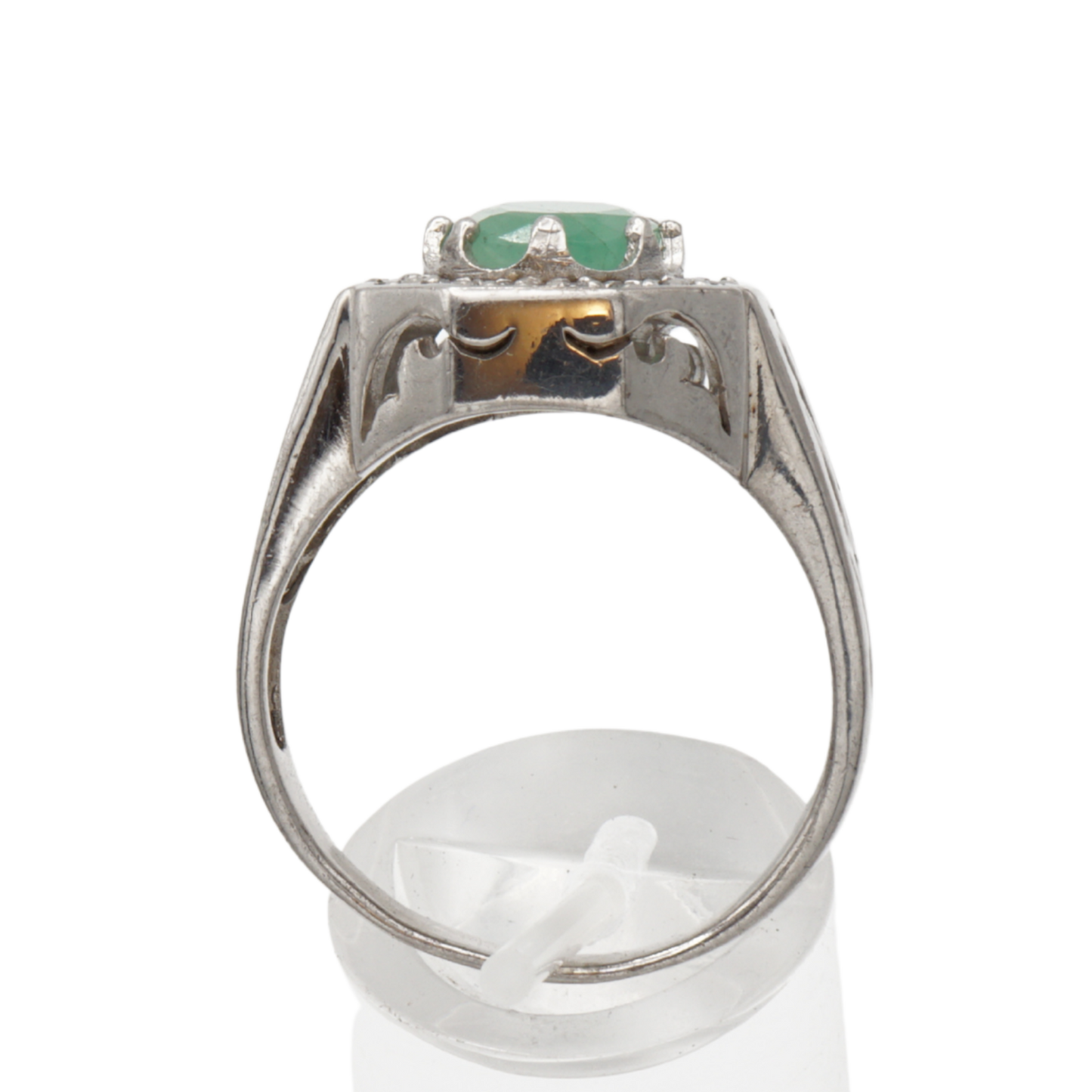 925 Silberring mit echtem Aventurin und Zirkonia