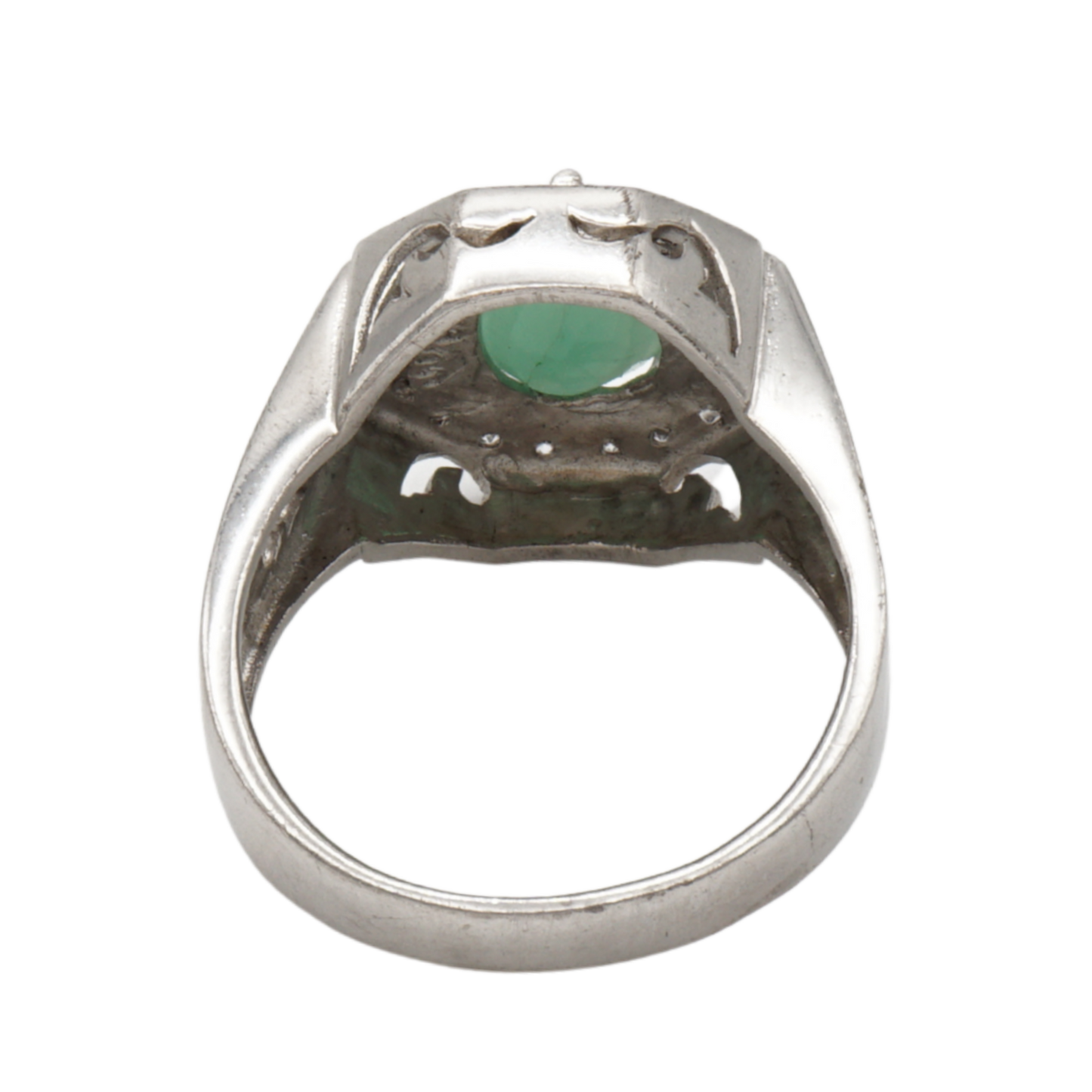 925 Silberring mit echtem Aventurin und Zirkonia