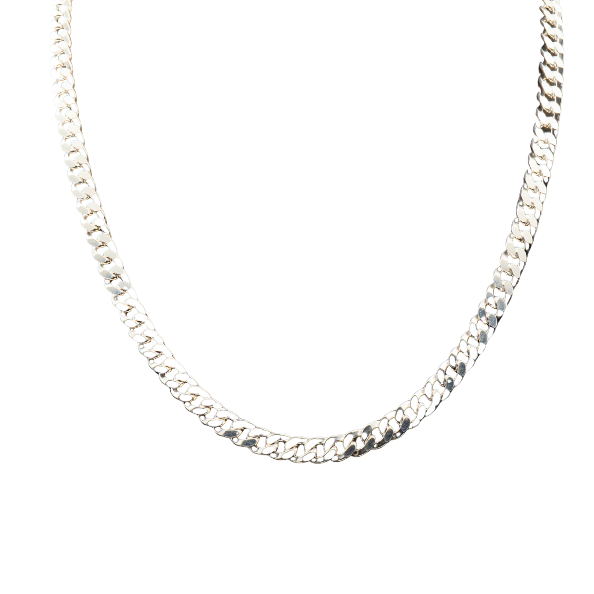 Panzerkette 7,5 mm Silber 925 60 cm