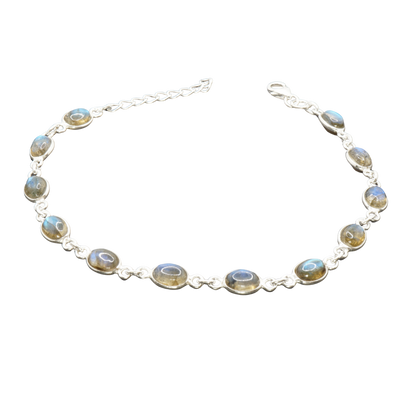 Labradorit Armband aus 925 Silber – Mystisch. Elegant. Edel.