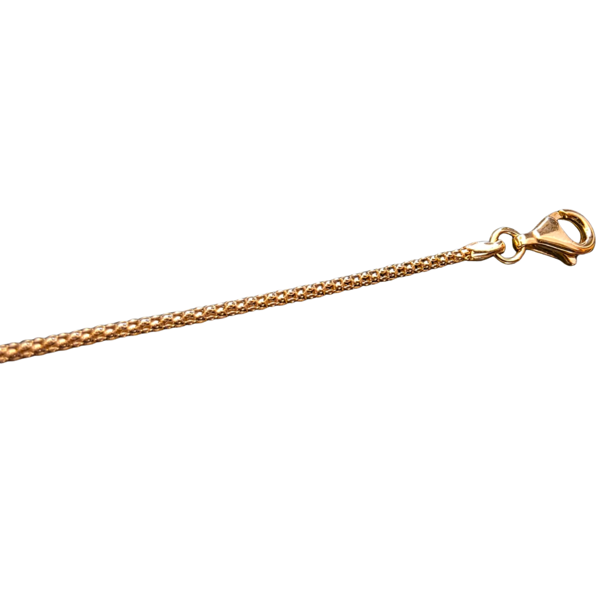 Vergoldete Popcornkette aus 925 Sterling Silber