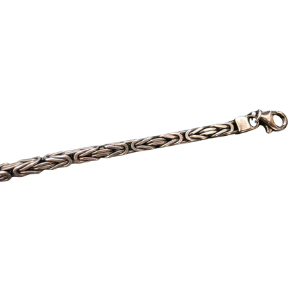 Massive Königskette aus 925er Silber – 4 mm (55 cm, 72 g)