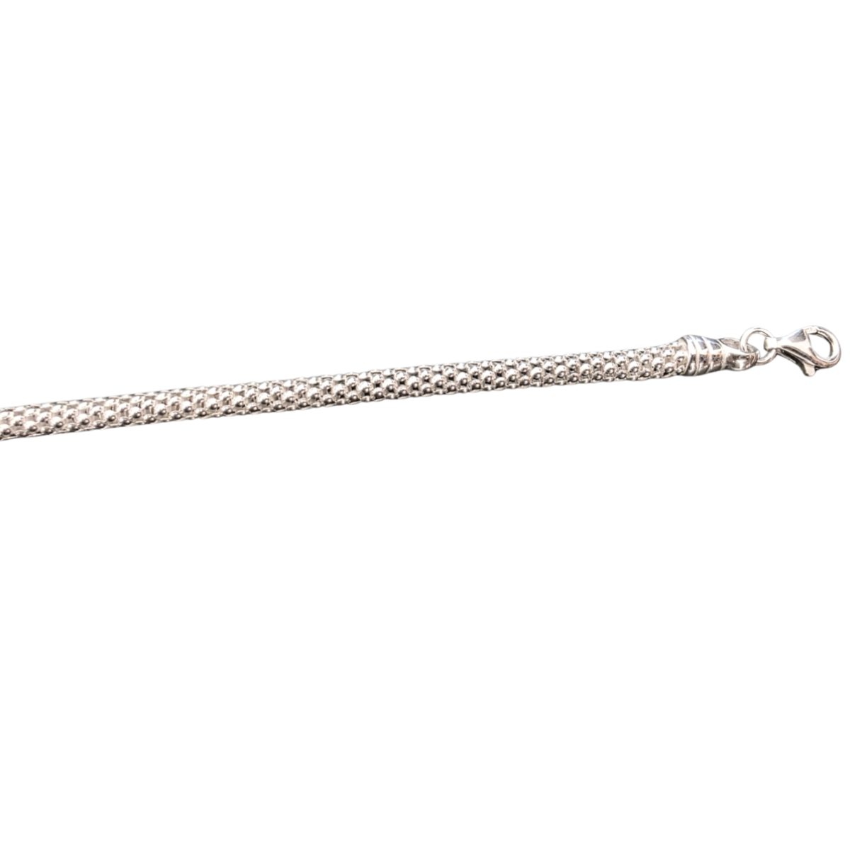 Popcorn Halskette aus 925er Silber – 4 mm | 55 cm