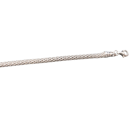 Popcorn Halskette aus 925er Silber – 4 mm | 55 cm