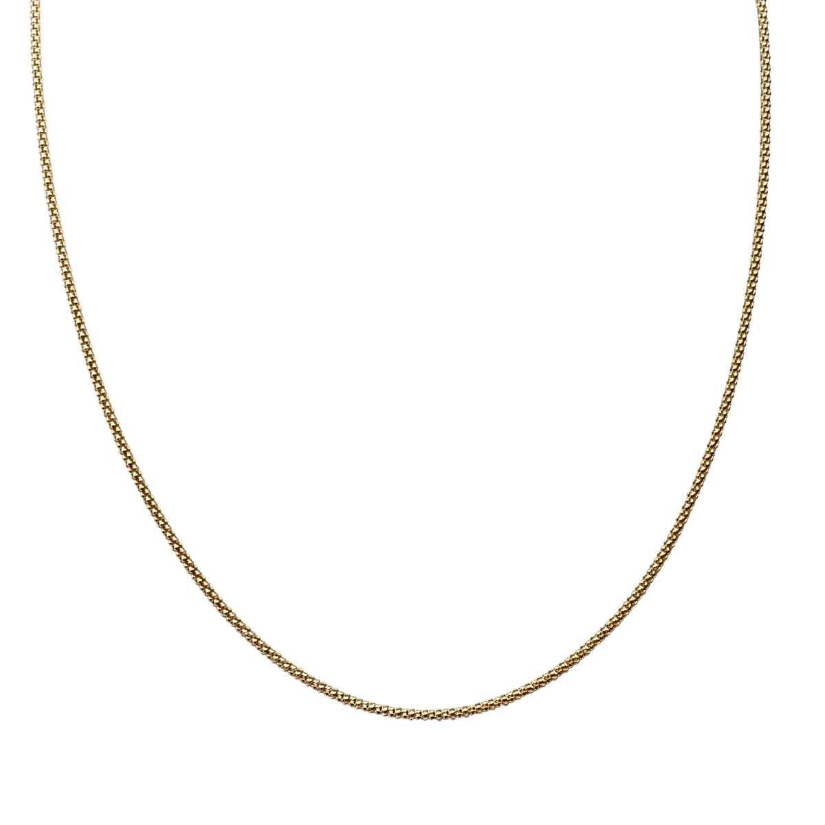 Vergoldete Popcornkette aus 925 Sterling Silber