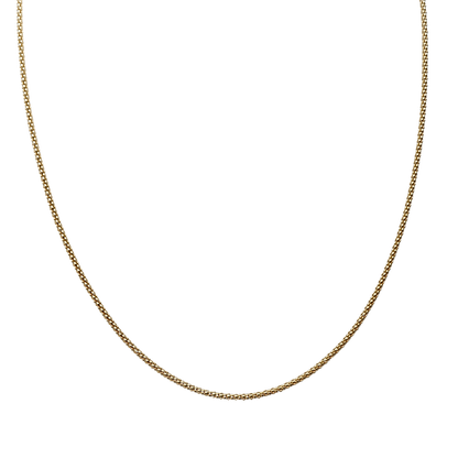 Vergoldete Popcornkette aus 925 Sterling Silber