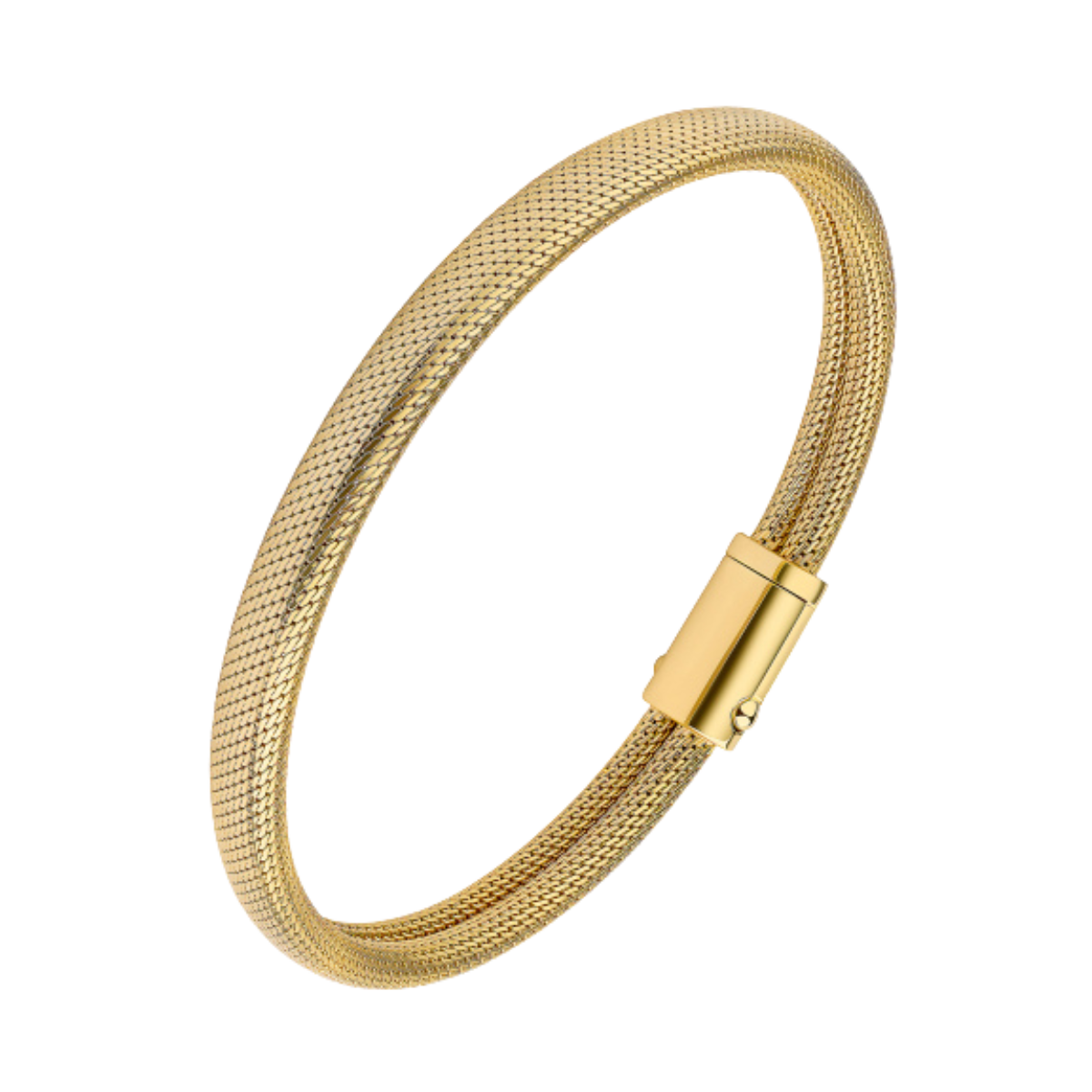 Edles Milanaise-Armband – 10 Mikron Vergoldung 925 Silber