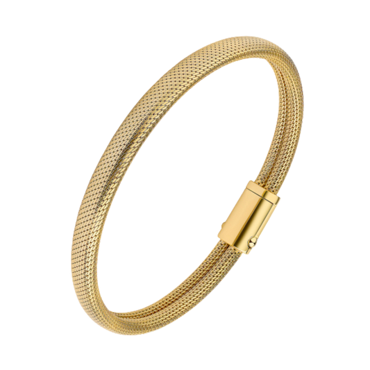 Edles Milanaise-Armband – 10 Mikron Vergoldung 925 Silber