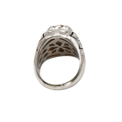 925 Silber Herren Aqeeq Ring Yamani - Jemen-Karneol - Achat  - Handarbeit - Massiv