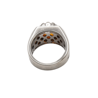 925 Silber Herren Aqeeq Ring Yamani - Jemen Karneol - Achat  - Handarbeit - Massiv