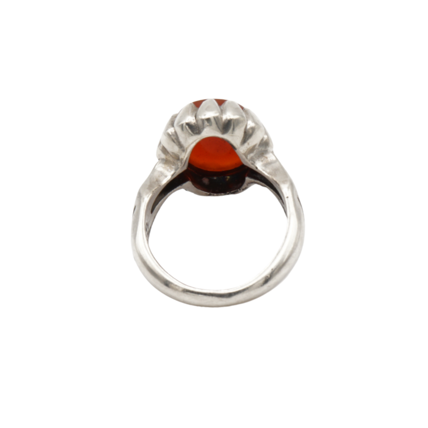 925 Silber Herren Aqeeq Ring Yamani - Jemen-Achat  - Handarbeit - Massiv