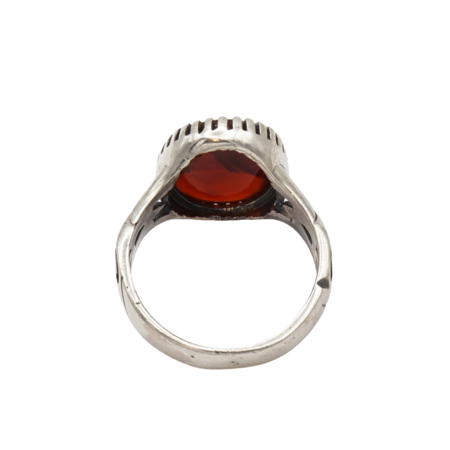 925 Silber Herren Aqeeq Ring Yamani - Jemen-Achat