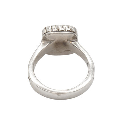 925 Silber Herren Aqeeq Ring Yamani - Jemen-Achat  - Massiv