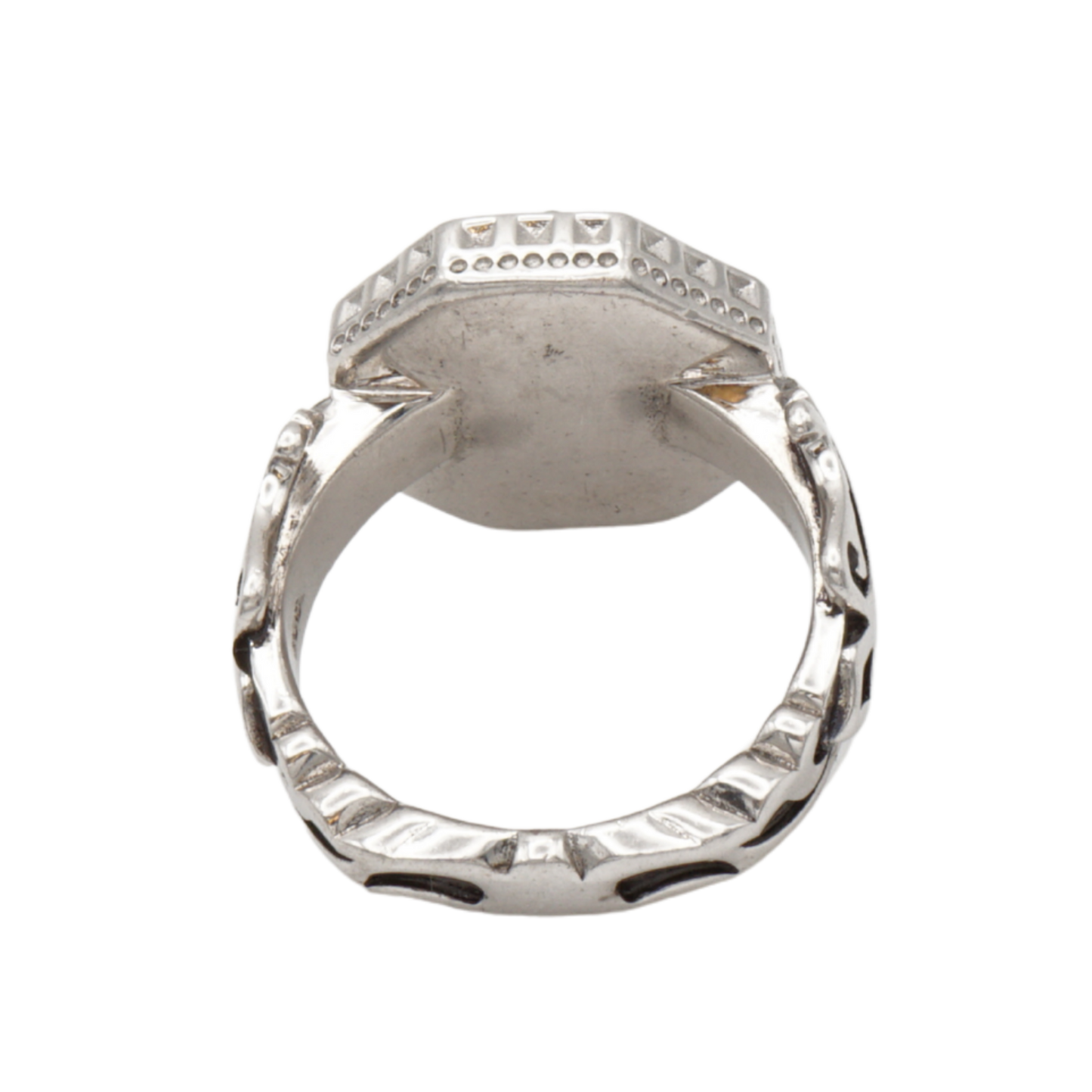 925 Silberring mit natürlicher Jade – Handarbeit