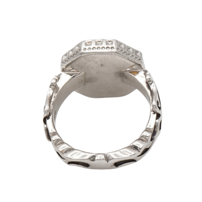 925 Silberring mit natürlicher Jade – Handarbeit