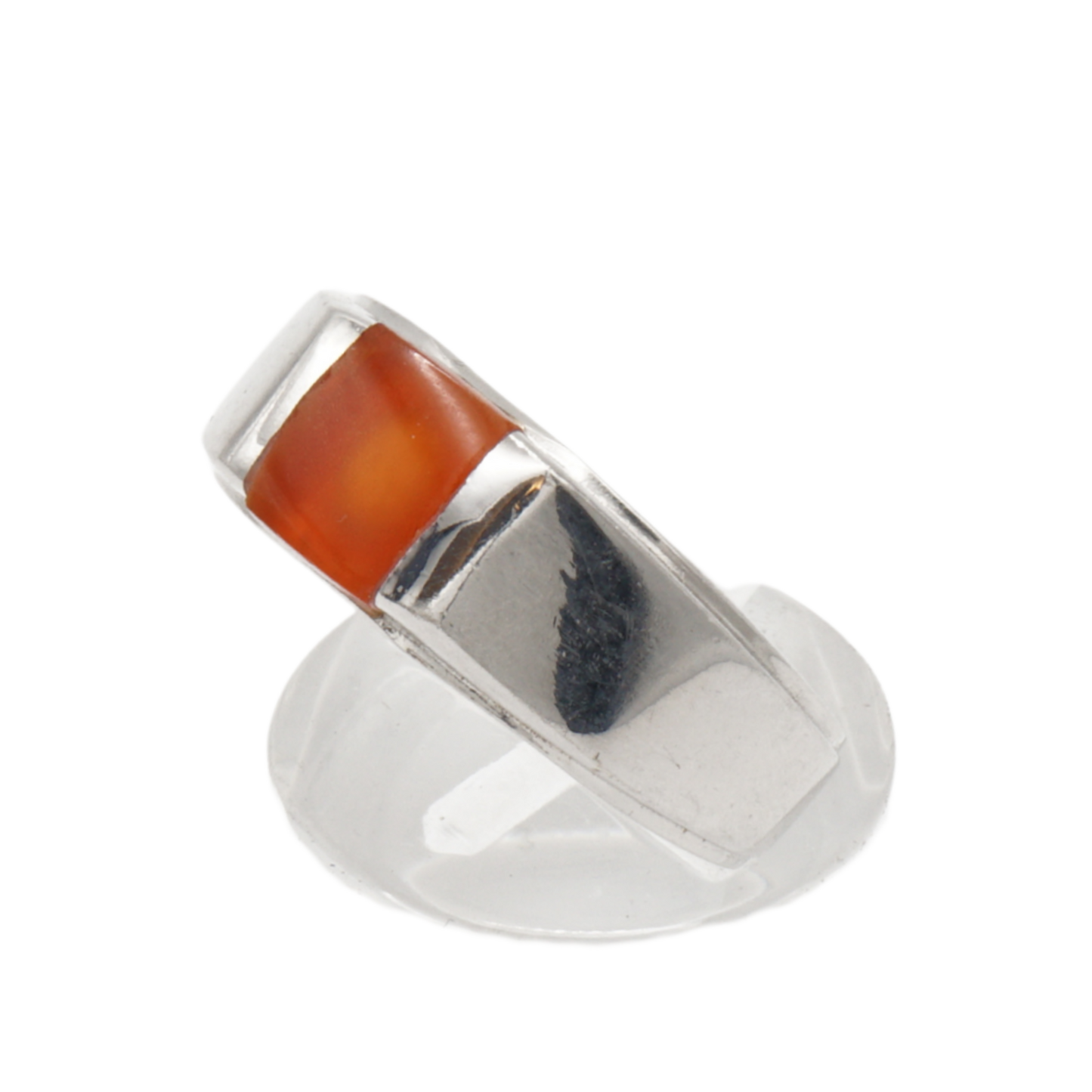 925 Silber Herren Aqeeq Ring Yamani - Jemen-Achat