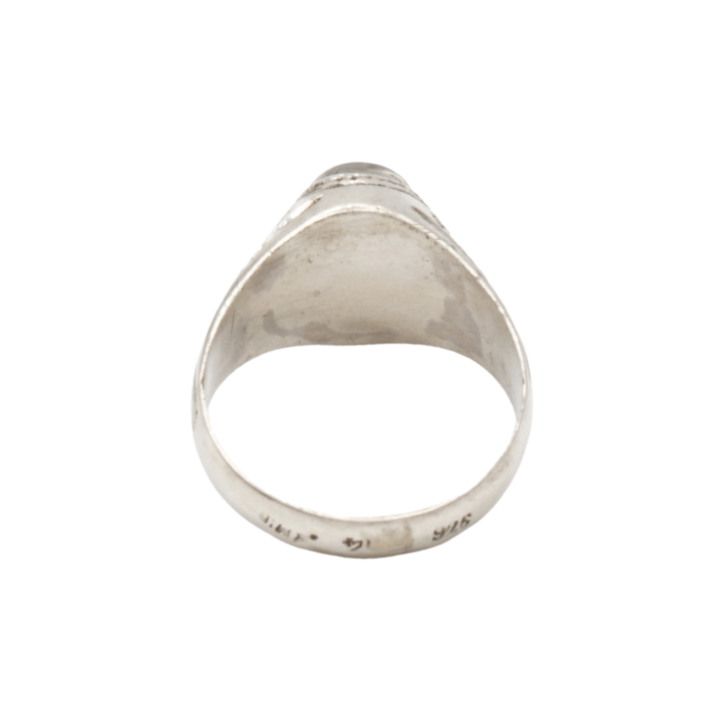 925 Silber Herrenring mit Quarz aus Najaf – Handarbeit