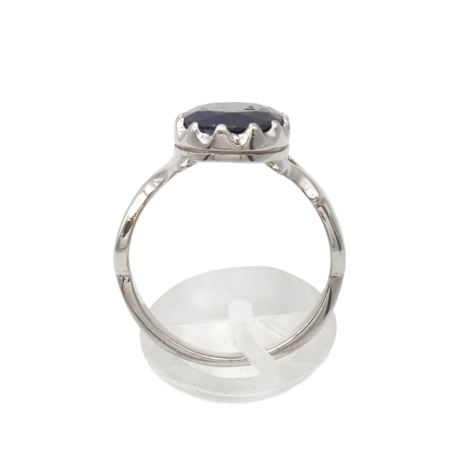 925 Silberring mit natürlichem Saphir