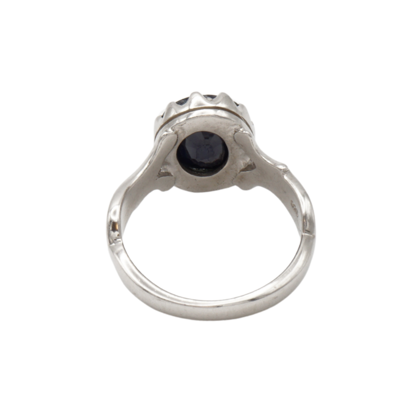 925 Silberring mit natürlichem Saphir