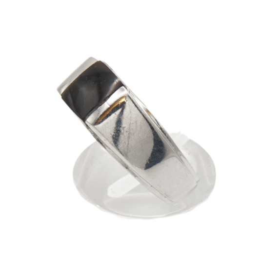 925 Silber Herren Aqeeq Ring Yamani - Jemen-Achat