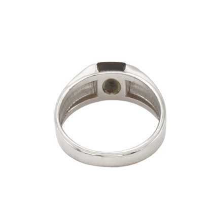 925 Silber Herren Aqeeq Ring Yamani - Jemen-Achat