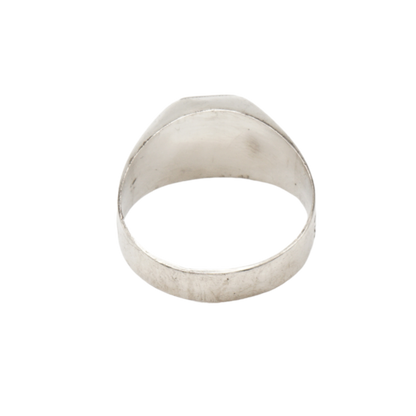 925 Silber Herrenring mit grünem Zirkonia