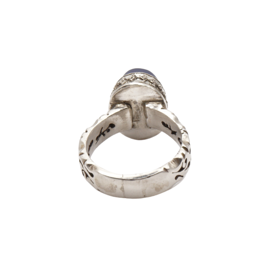 925 Silber Herren Aqeeq Ring Yamani - Jemen-Achat  - Handarbeit - Massiv