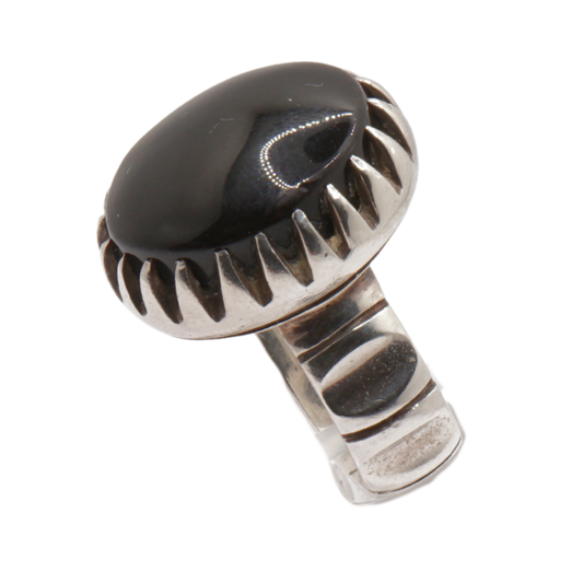 925 Silber Herren Aqeeq Ring Yamani - Jemen-Achat  - Handarbeit - Massiv