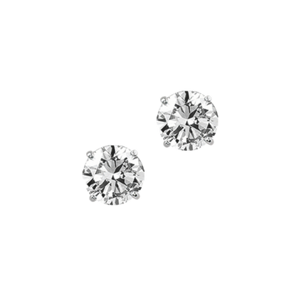 Ohrstecker Zirkonia 6mm Silber 925/000