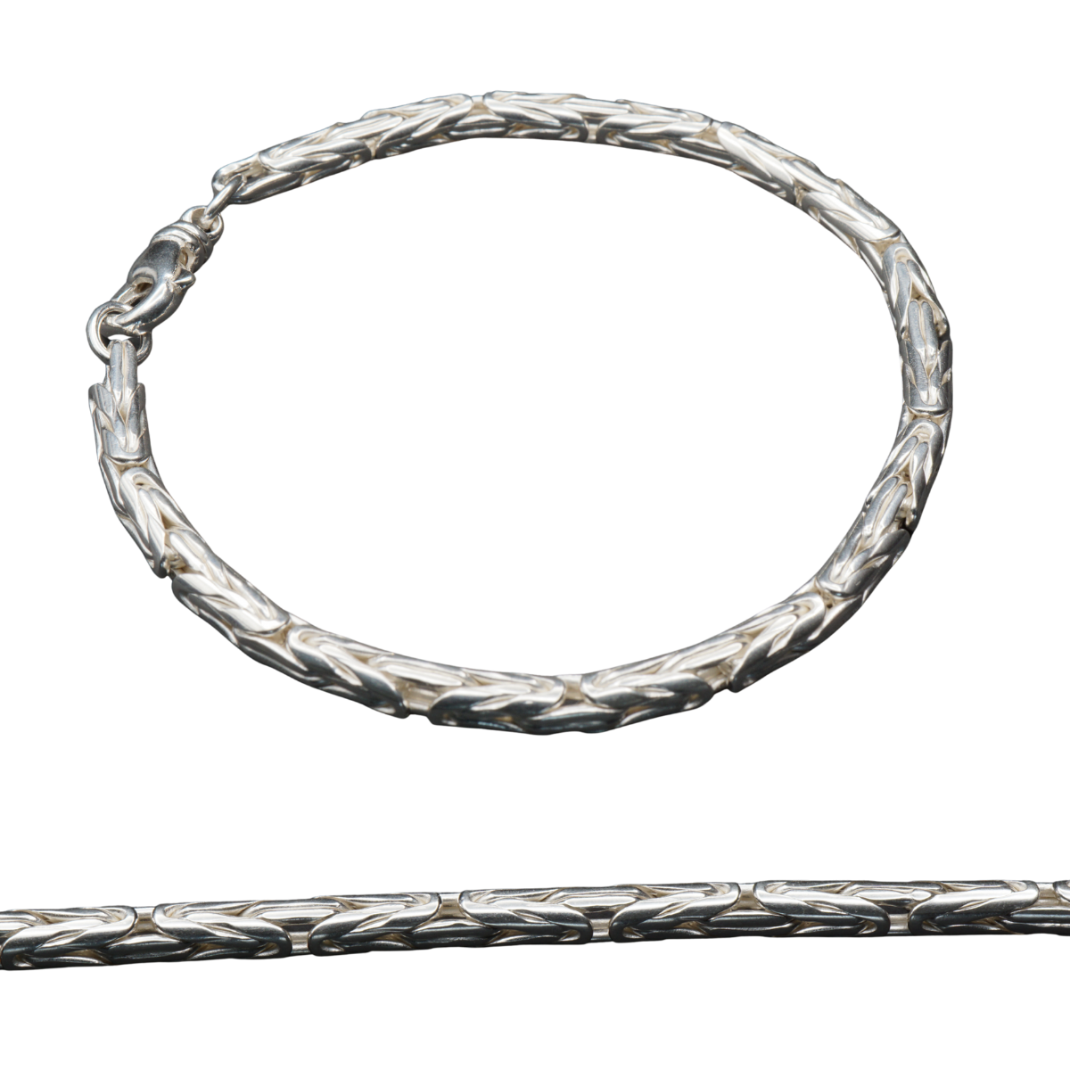 Massives Königsarmband aus 925er Silber – 4,5 mm