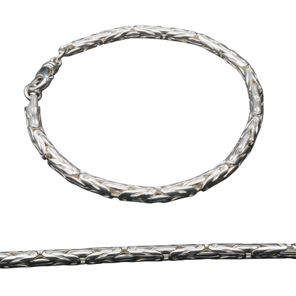 Massives Königsarmband aus 925er Silber – 4,5 mm