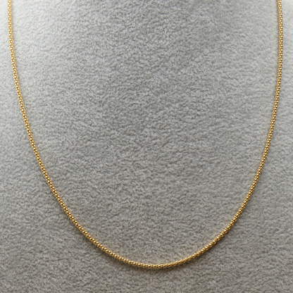 925 Silber vergoldet – Damen-Set Popcorn Halskette + Armband + Gratis Etui + Schmuckbox