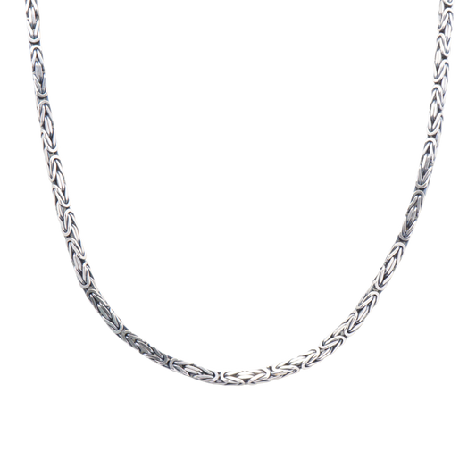 Massive Königskette aus 925er Silber – 4 mm (55 cm, 72 g)